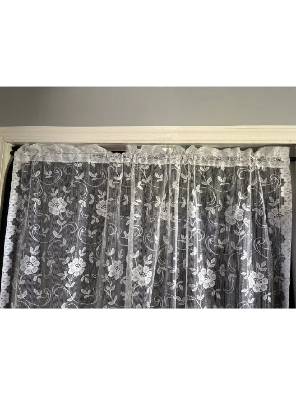 JCPenney Home Collection Floral Lace Curtain Panel 31